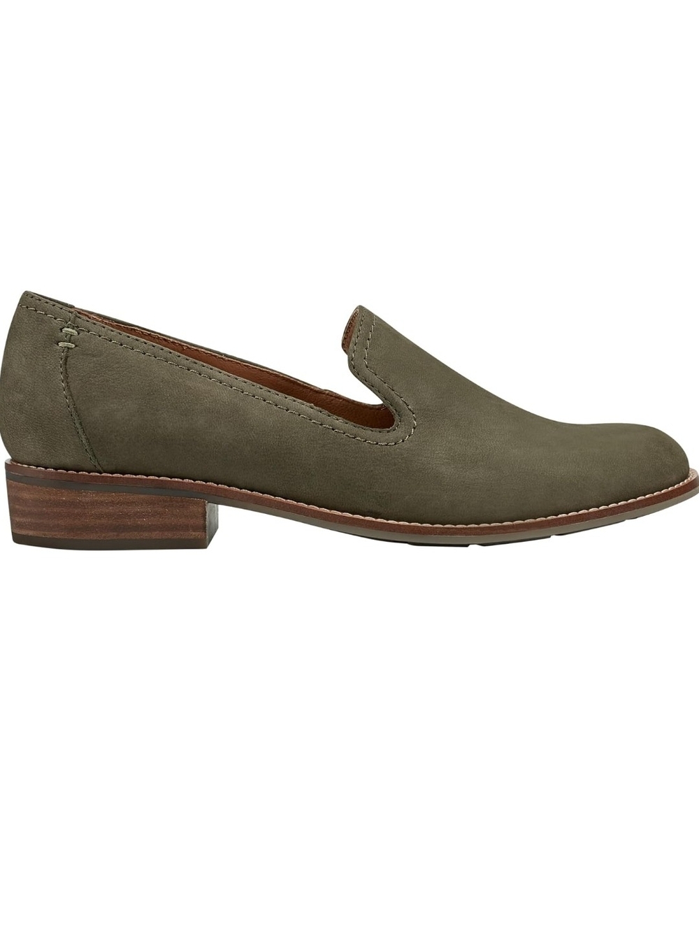 Olive Green Slip-On Loafer - Picture 4 of 8